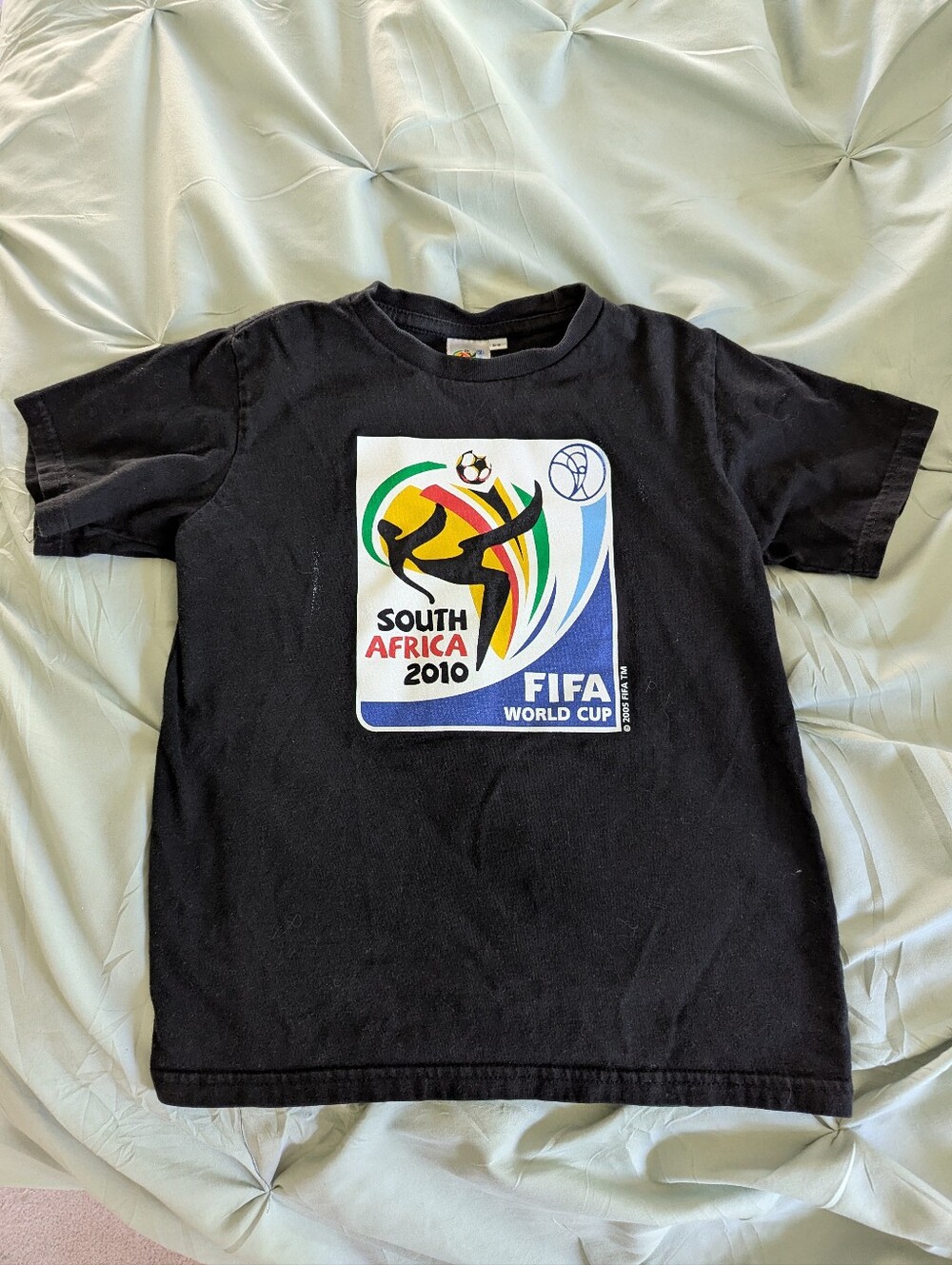 FIFA World Cup 2010 Kids Black Graphic Tee - South Africa